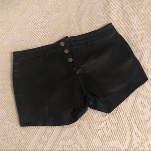 American Apparel Leather Shorts